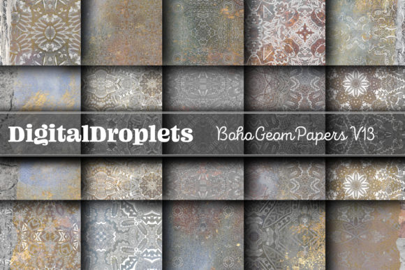 Boho Geom Papers Vol. 13: Elevate Your Creative Projects