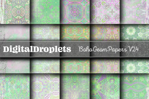 Boho Geom Papers Vol. 24: Curated Texture for Modern Design