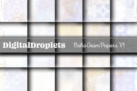 Elevate Your Visual Projects with Boho Geom Papers