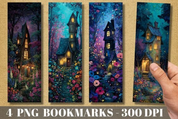 Enchanting Fairy House Bookmarks for Creative Projects