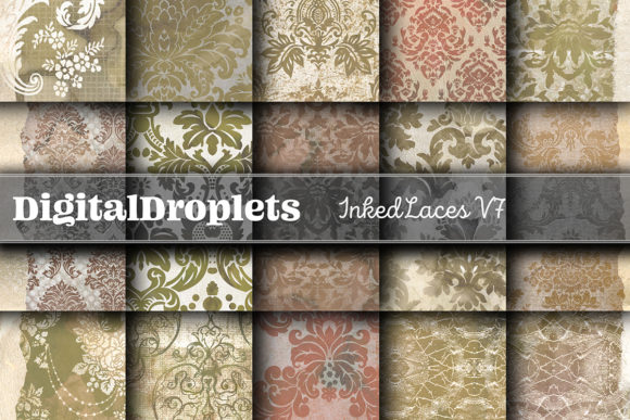 Inked Laces Vol. 7: Vintage Texture for Modern Design