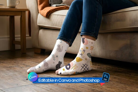 Socks Mockup PSD: Elevate Your Textile Designs