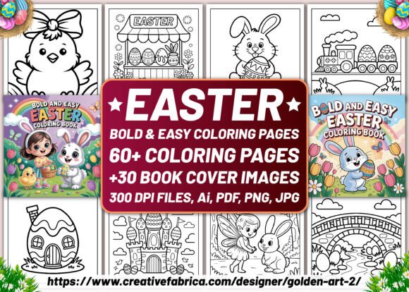 Unlock Creative Potential with Bold Easter Coloring Pages