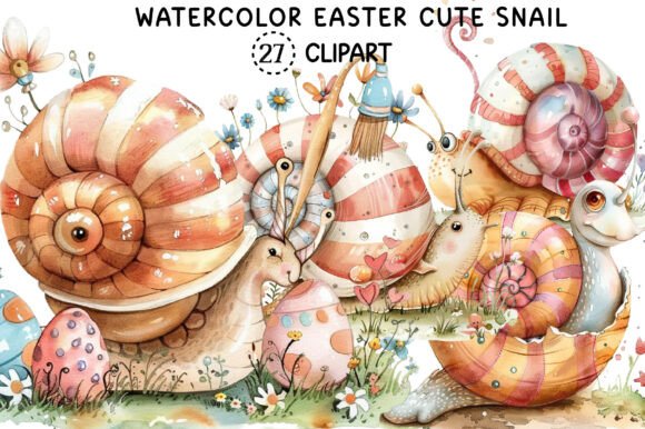 Watercolor Easter Cute Snail Clipart: A Designer's Guide
