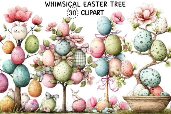 Whimsical Easter Tree Png Clipart: Creative Design Solutions
